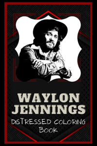 Waylon Jennings Distressed Coloring Book