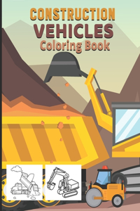 Construction vehicles Coloring Book