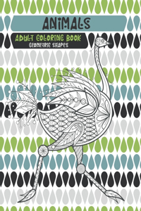 Adult Coloring Book Geometric Shapes - Animals