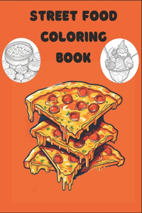 Street Food Coloring Book