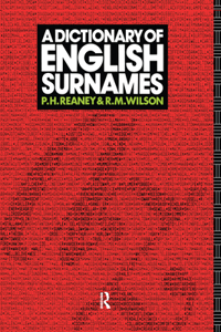 A Dictionary of English Surnames