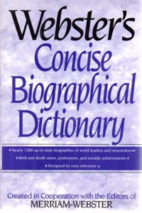 Webster's Concise Biographical Dictionary