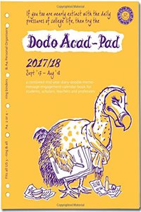 Dodo ACAD-PAD 2017-2018 Filofax-Compatible A4 Organiser Diary (2/3/4 Ring/US Letter Size) Refill, Mid-Year / Academic, Week to View