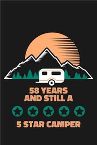 58th Birthday Camping Journal