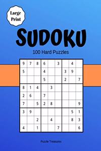 Sudoku Large Print 100 Hard Puzzles