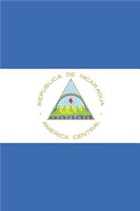 Nicaragua Flag Notebook - Nicaraguan Flag Book - Nicaragua Travel Journal