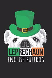 English Bulldog Notebook - St. Patrick's Day Gift for English Bulldog Lovers - English Bulldog Journal