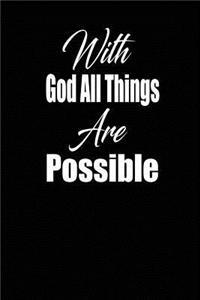 With God All Things Are Possible