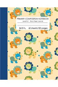 Primary Composition Notebook Level K-2 Story Paper Journal