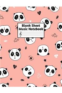 Blank Sheet Music Notebook