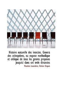 Histoire Naturelle Des Insectes. Genera Des Coleopteres, Ou Expose Methodique Et Critique de Tous Le