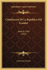 Constitucion De La Republica Del Ecuador