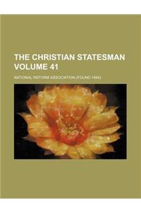 The Christian Statesman Volume 41