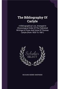 Bibliography Of Carlyle