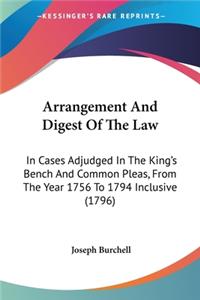 Arrangement And Digest Of The Law