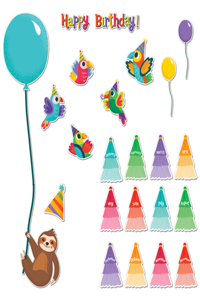 One World Birthday Mini Bulletin Board Set