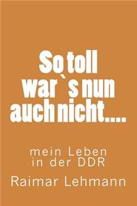 So toll wars nun auch nicht....
