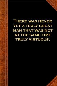 2020 Daily Planner Ben Franklin Quote Great Man Virtuous Vintage Style 388 Pages