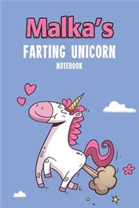 Malka's Farting Unicorn Notebook