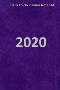 Daily to-do planner notepad 2020