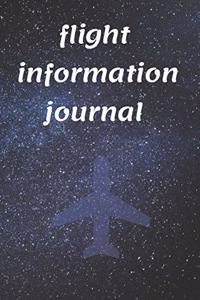 Flight information journal