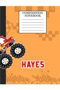 Compostion Notebook Hayes
