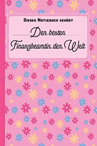 Dieses Notizbuch gehört der besten Finanzbeamtin der Welt