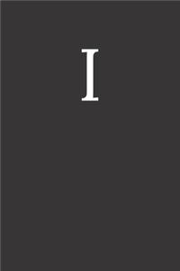 Buchstabe I Notizbuch