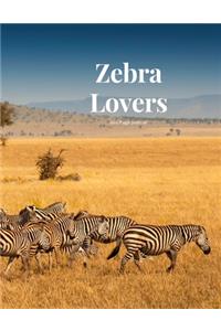 Zebra Lovers 100 page Journal