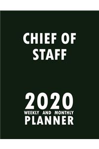 Chief of Staff 2020 Weekly and Monthly Planner