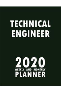 Technical Engineer 2020 Weekly and Monthly Planner