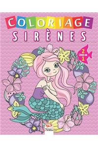 Coloriage Sirènes - 2 livres en 1