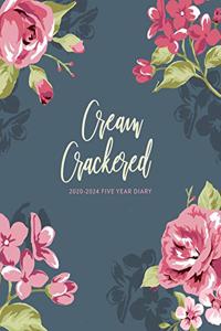 2020-2024 Five Year Diary; Cream Crackered
