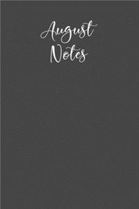 August Notes