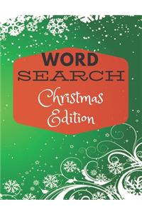 Word Search Christmas Edition: Christmas Word Search Puzzle Book, Christmas Activity Book