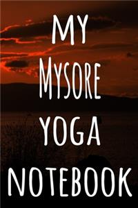 My Mysore Yoga Notebook