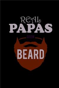 Real Papas Grow Beards: 110 Game Sheets - Four in a Row Fun Blank Games - Soft Cover Book for Kids for Traveling & Summer Vacations - Mini Game - Clever Kids - 110 Lined pa