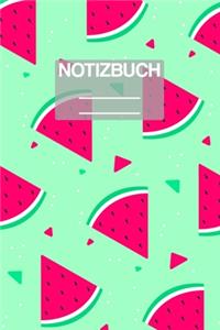 Notizbuch A5 Muster Wassermelone