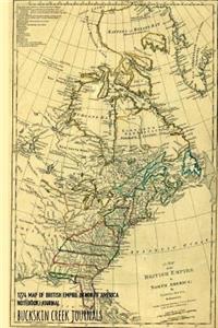 1774 Map of British Empire in North America - Notebook/Journal