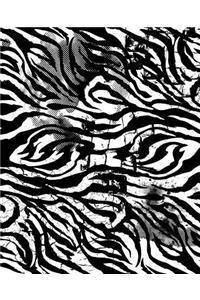 Distressed Zebra Pattern Notebook