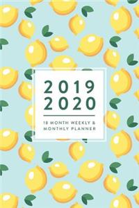 2019 2020, 18 Month Weekly & Monthly Planner