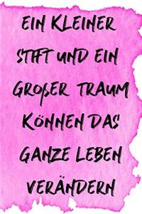 Ein Kleiner Stift Und Ein Gro