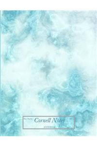 Blue Marble Cornell Notes Notebook