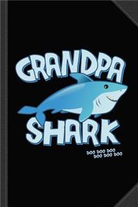 Grandpa Shark Doo Doo Doo Journal Notebook