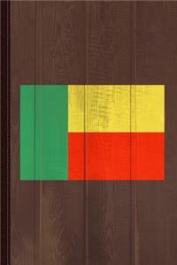 Benin Flag Journal Notebook
