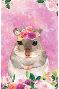 Bullet Journal for Animal Lovers Hamster in Flowers