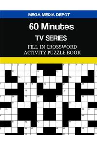 60 Minutes TV Series Fill In Crossword Activity Puzzle Book