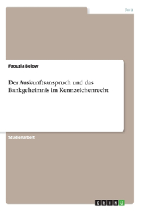 Auskunftsanspruch und das Bankgeheimnis im Kennzeichenrecht