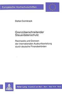 Grenzueberschreitender Steuerdatenschutz