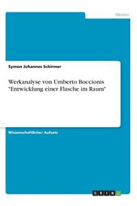 Werkanalyse von Umberto Boccionis Entwicklung einer Flasche im Raum